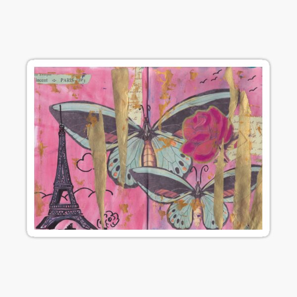 Paris, come travel with me. Sticker