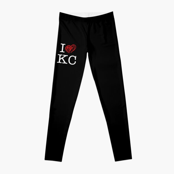 I HEART KC (white text) Leggings