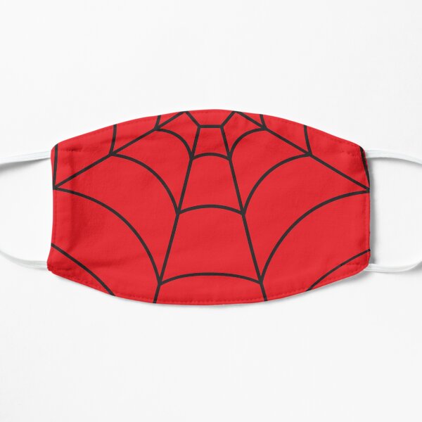 Spider Web RED Flat Mask
