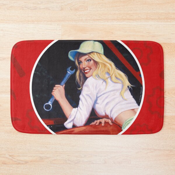 Item preview, Grease Monkey - American Beauties Pin-up art by Greg Hildebrandt designed and sold by spiderwebart.