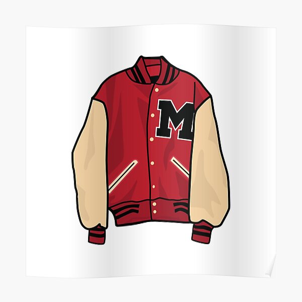 letterman jacket drawing