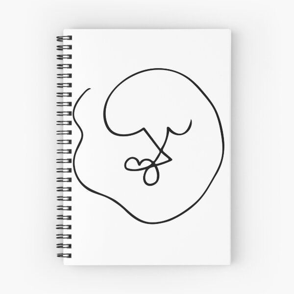 Item preview, Single Line Art Wavy Abstract Face  designed and sold by Kristen Lucero.