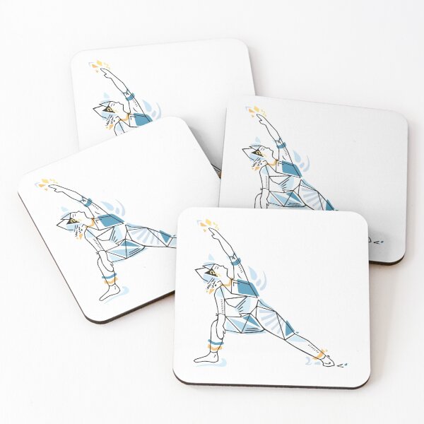 Item preview, Yoga geometric asanas - side angle pose designed and sold by XOOXOO.