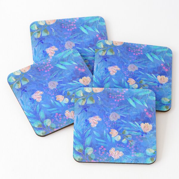 Item preview, Blue Flowers designed and sold by 3willows.