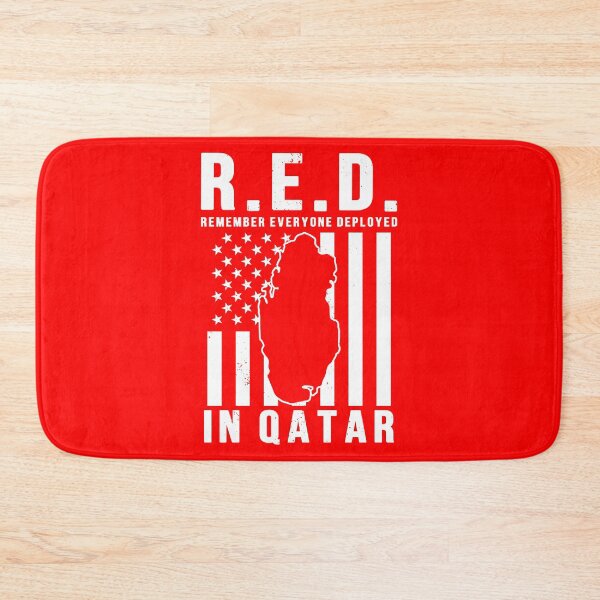 Item preview, RED Friday Remember Everyone Deployed in Qatar designed and sold by Gold Wings Tees.