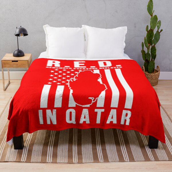 Item preview, RED Friday Remember Everyone Deployed in Qatar designed and sold by Gold Wings Tees.