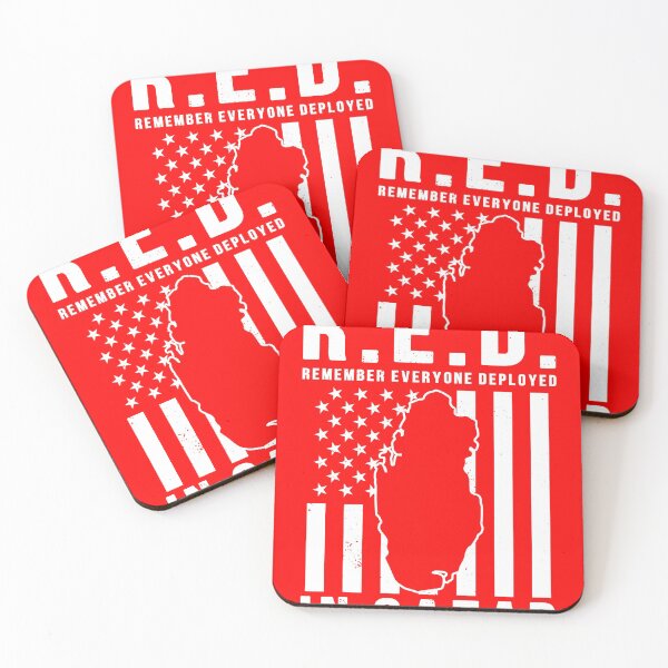 Item preview, RED Friday Remember Everyone Deployed in Qatar designed and sold by Gold Wings Tees.