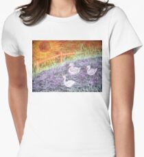 Duckling Adventure Women's Fitted T-Shirt