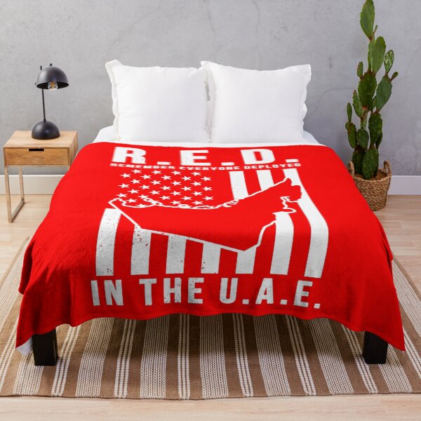 Item preview, RED Remember Everyone Deployed in the UAE designed and sold by Gold Wings Tees.