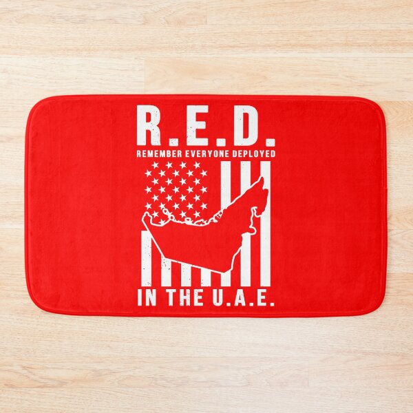 Item preview, RED Remember Everyone Deployed in the UAE designed and sold by Gold Wings Tees.