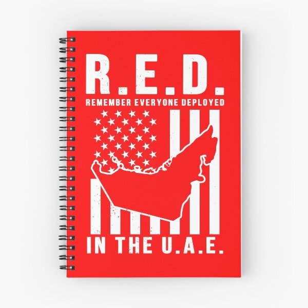 Item preview, RED Remember Everyone Deployed in the UAE designed and sold by Gold Wings Tees.