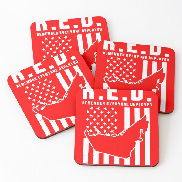 Item preview, RED Remember Everyone Deployed in the UAE designed and sold by Gold Wings Tees.