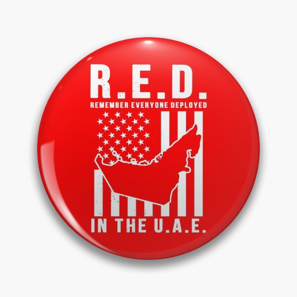 Item preview, RED Remember Everyone Deployed in the UAE designed and sold by Gold Wings Tees.