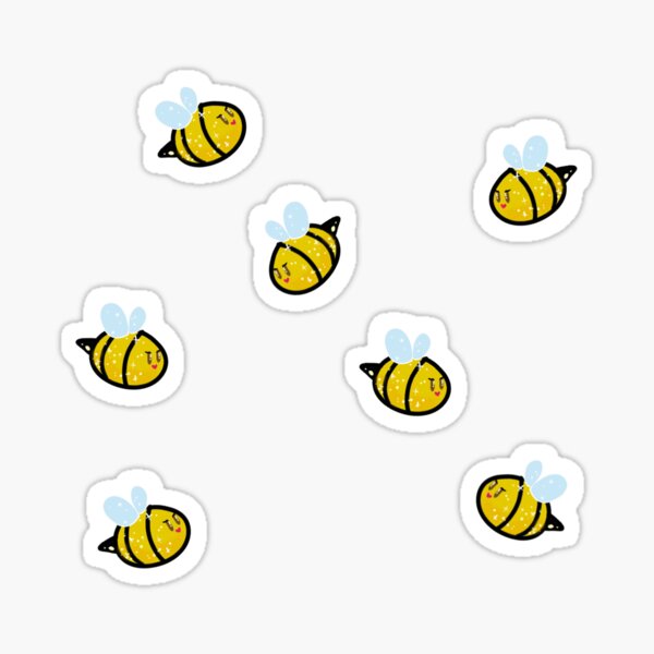 Item preview, Honey Bees Sticker Pack designed and sold by Madsterpiece.