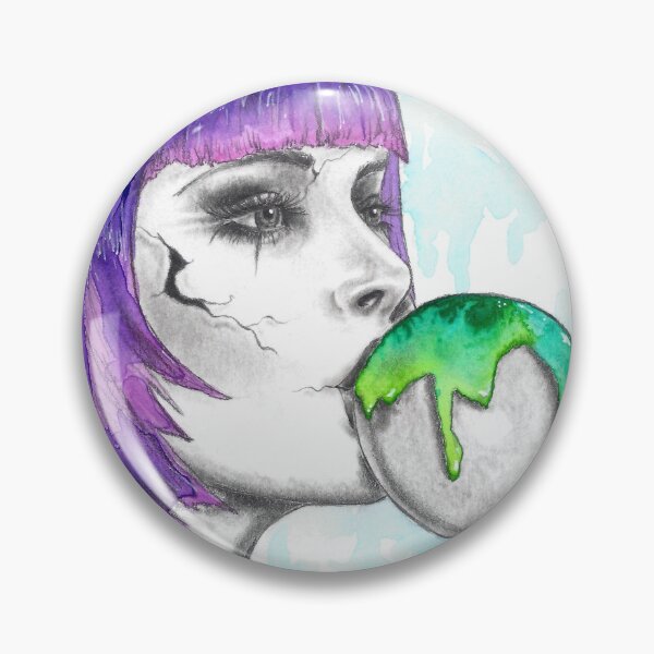 Item preview, Broken Doll Art Bubble Gum Art Candy Art Purple Green designed and sold by Deanna Davoli.