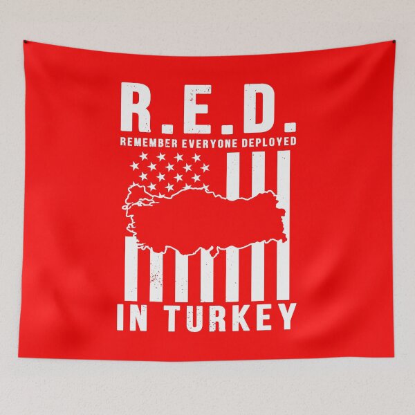 Item preview, RED Friday Remember Everyone Deployed in Turkey designed and sold by Gold Wings Tees.