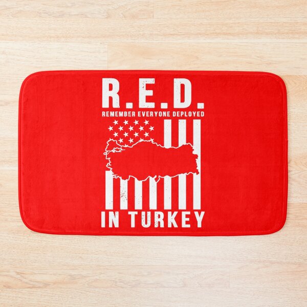 Item preview, RED Friday Remember Everyone Deployed in Turkey designed and sold by Gold Wings Tees.