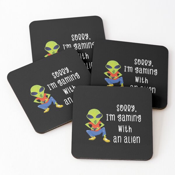 Item preview, Sorry I'm Gaming With An Alien Funny Alien Video Gamer Geek Nerd Cool Gaming Gift designed and sold by FunnySunny T-Shirts.