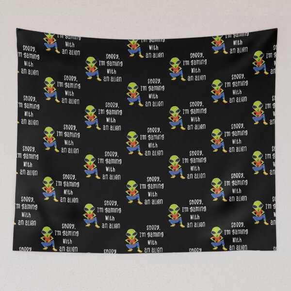 Item preview, Sorry I'm Gaming With An Alien Funny Alien Video Gamer Geek Nerd Cool Gaming Gift designed and sold by FunnySunny T-Shirts.
