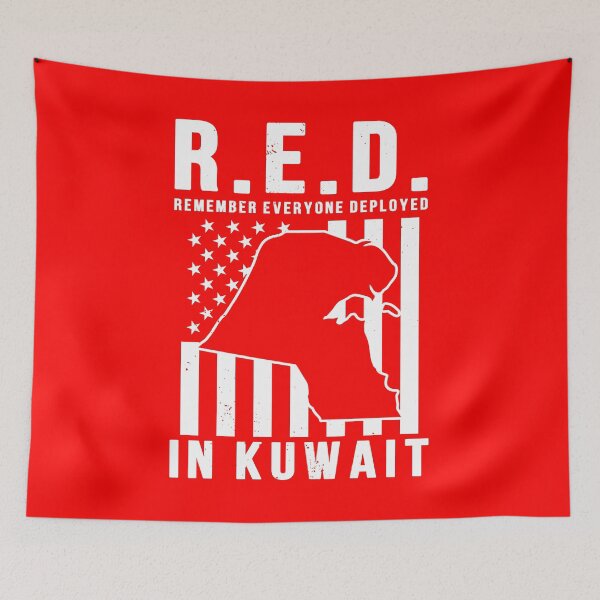 Item preview, RED Friday Remember Everyone Deployed in Kuwait designed and sold by Gold Wings Tees.