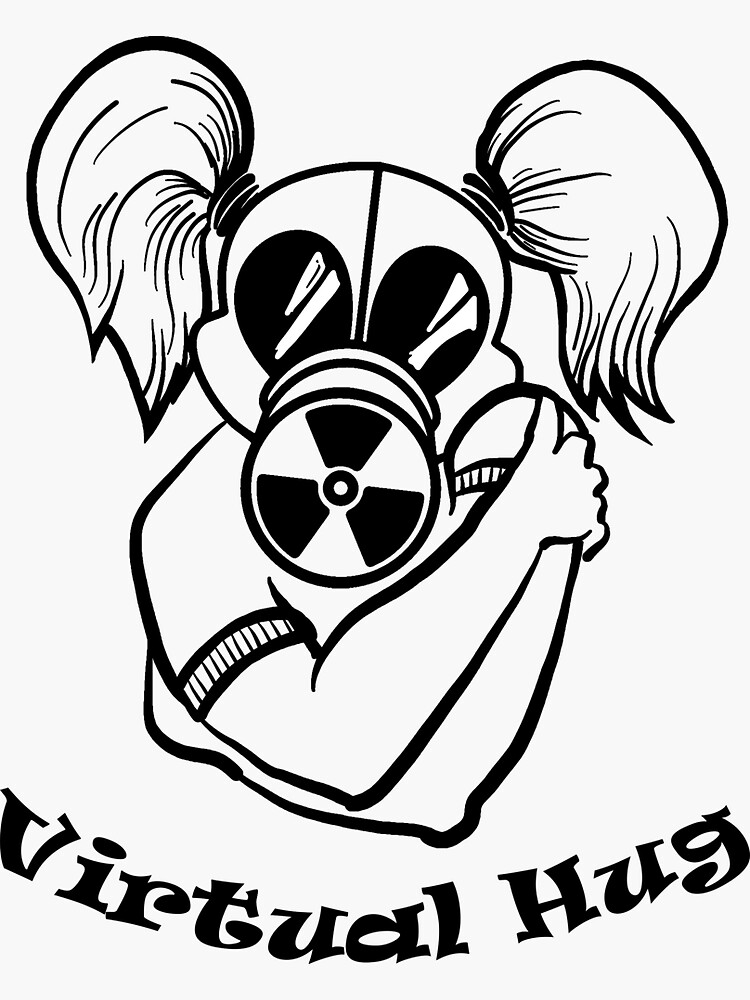 Gas Mask Girl Virtual Hug by IAF-Designs