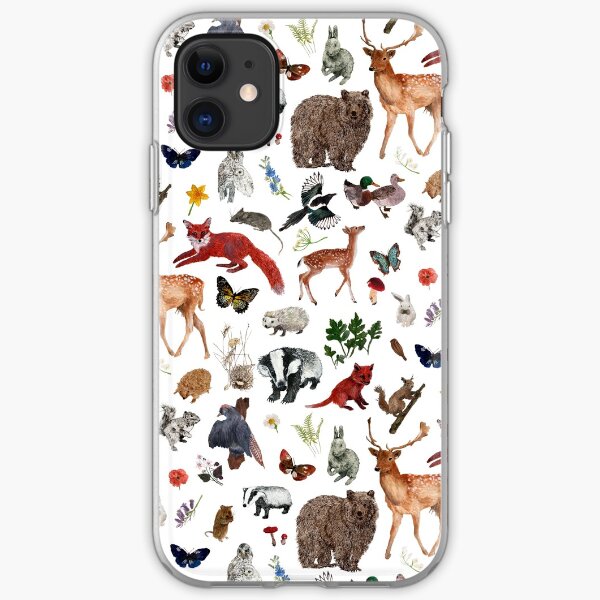 Wild Woodland Animals iPhone Soft Case