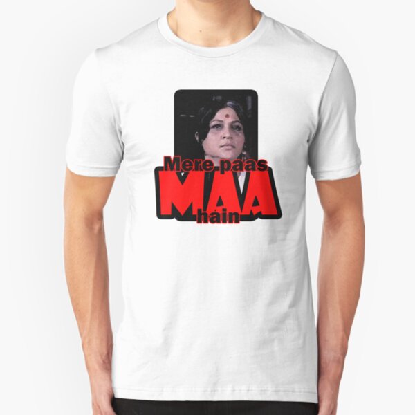 Mere paas maa hain (I have mum) Slim Fit T-Shirt