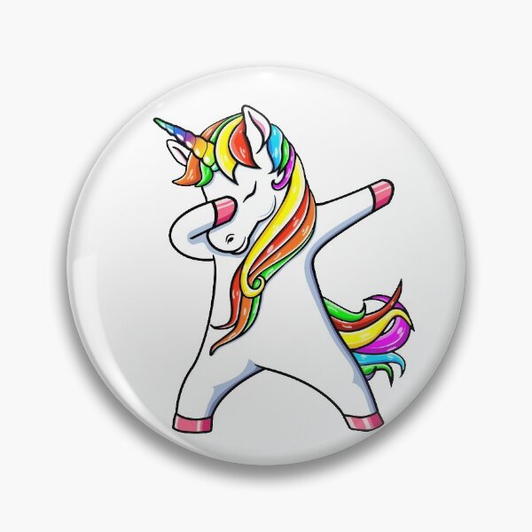 Item preview, Dabbing Unicorn Sticker designed and sold by HallelujahTees.