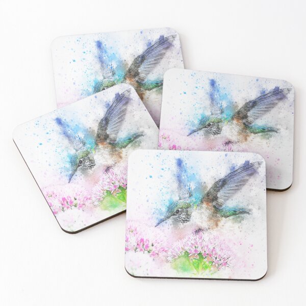 Item preview, Watercolor Humming-Bird / Color Bird / Fly designed and sold by AnnaWander.