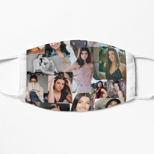 Collage de Charli Damelio Mascarilla plana
