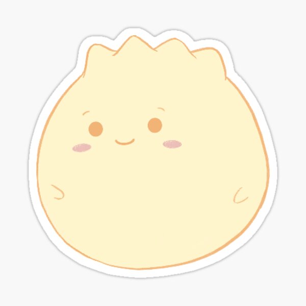 Cute Kawaii Bao Dumpling Sticker By Amyhuidesigns Redbubble