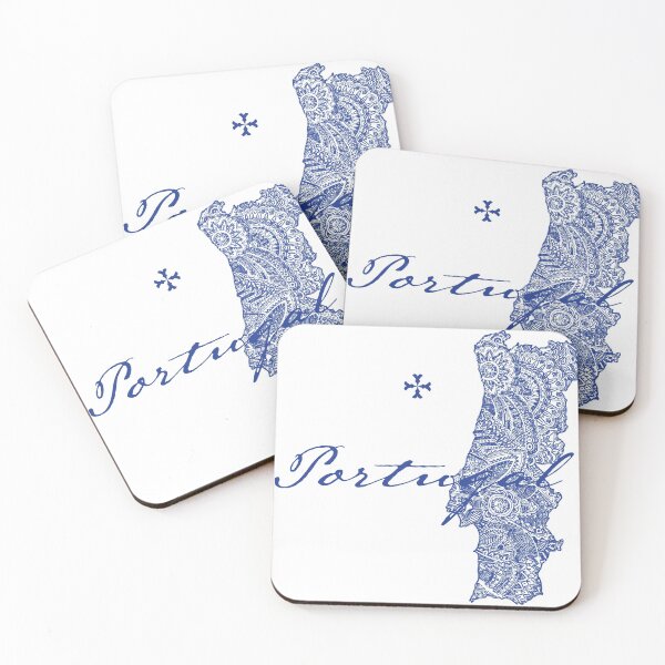 Item preview, Modern Blue Portugal and Portugal Country Shape designed and sold by letsgoto.