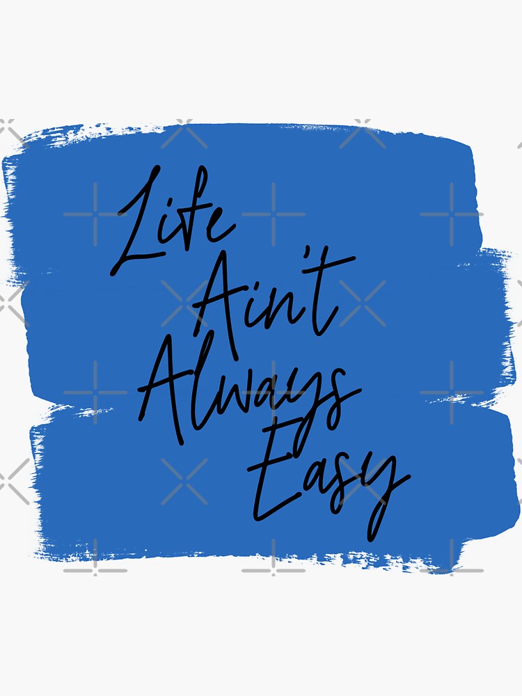 "A hero's death Life Ain't Always East Fontaines DC" Sticker for