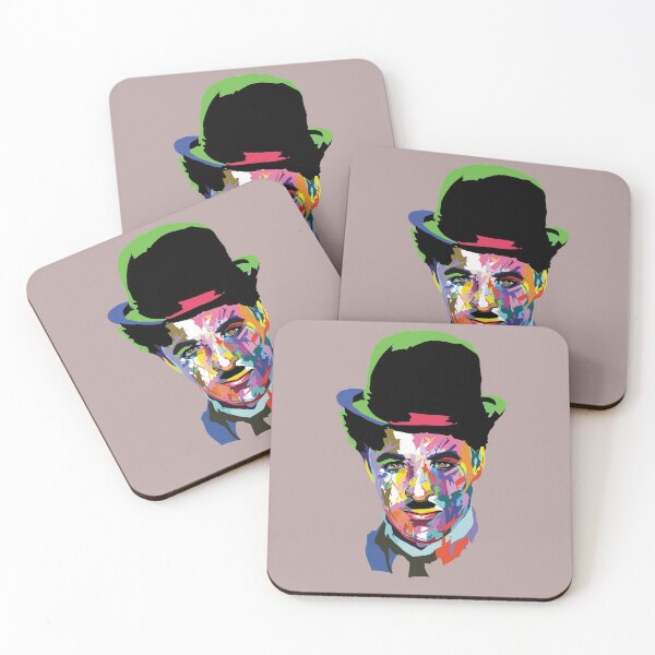 Charlie Chaplin drinks coaster 