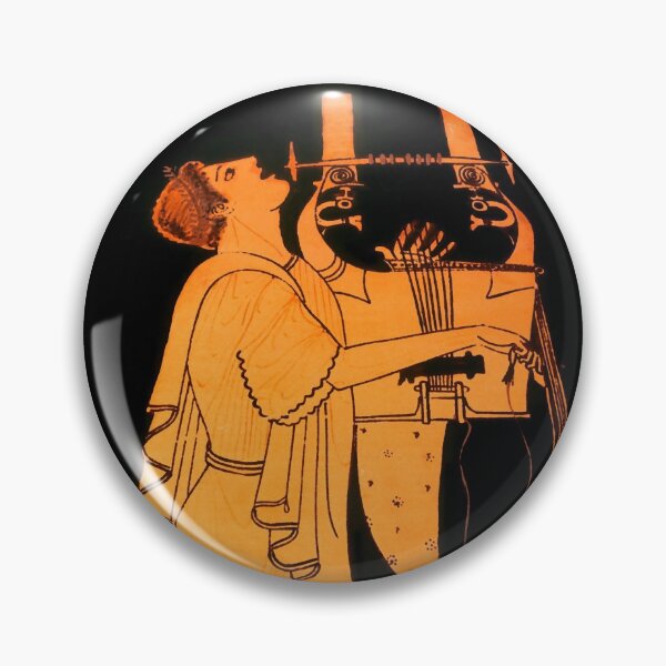 Item preview, Attic Greek Lyre player by the Berlin Painter designed and sold by WillowNox7.