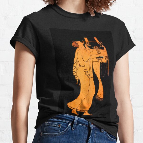 Attic Greek Lyre player by the Berlin Painter Classic T-Shirt