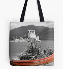 Red to grey Tote Bag