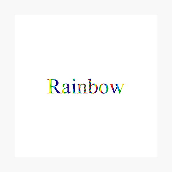 Rainbow Photographic Print