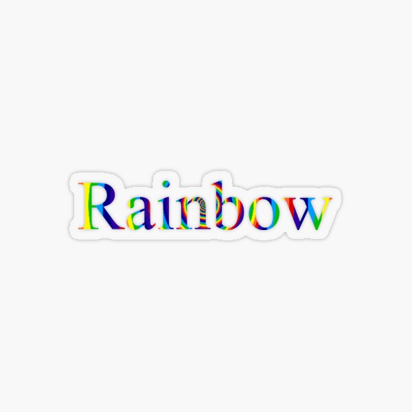 Rainbow Transparent Sticker