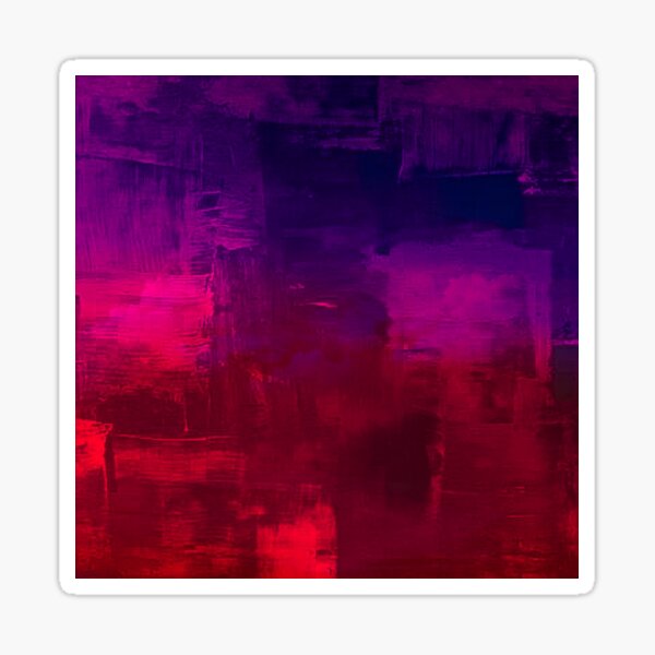 PURPLE AND RED WATER COLOUR Sticker