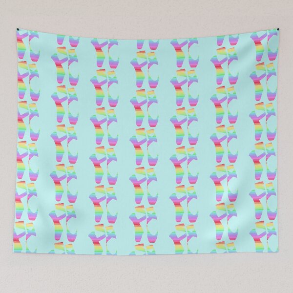 Item preview, Rainbow Ballet (Pointe) Shoes  designed and sold by sillybanana.