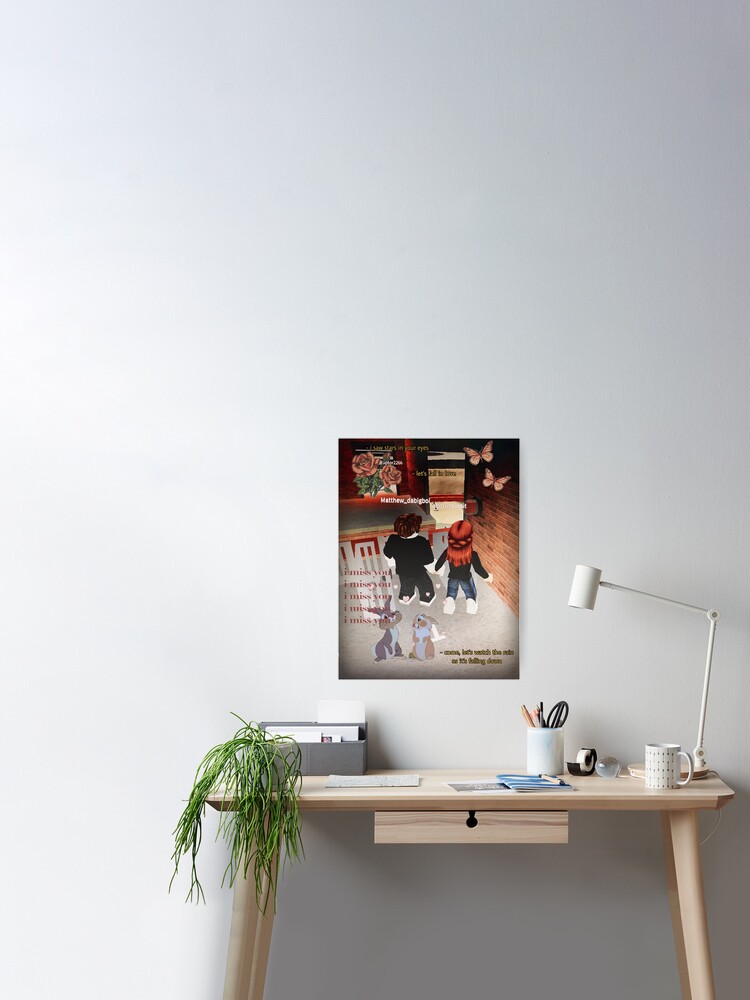 Roblox Romance Poster By Jadebrooklin53 Redbubble - desk roblox