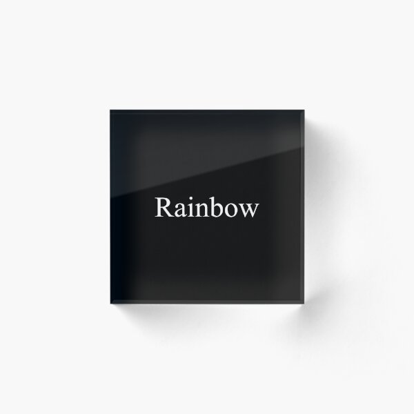 Rainbow Acrylic Block