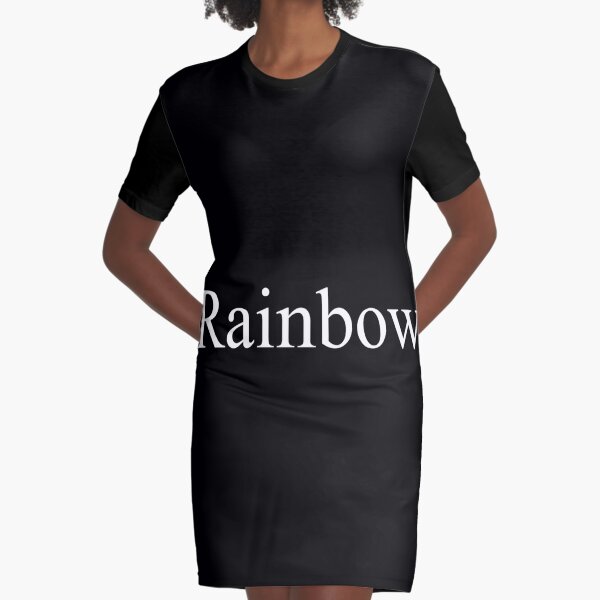 Rainbow Graphic T-Shirt Dress