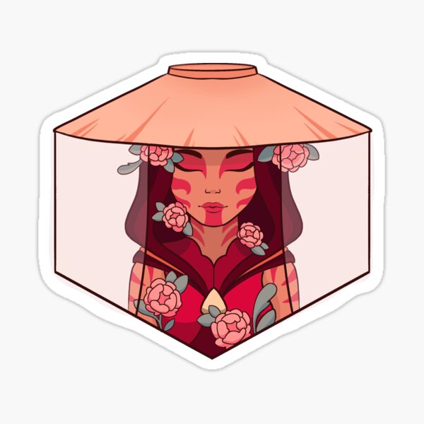 The Painted Lady (white background) Sticker