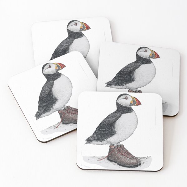 Item preview, Puffin in hiking boots designed and sold by JimsBirds.