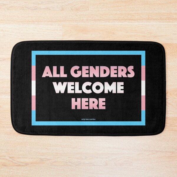 Item preview, All Genders Welcome Here Positive Message for Trans People designed and sold by only-two.