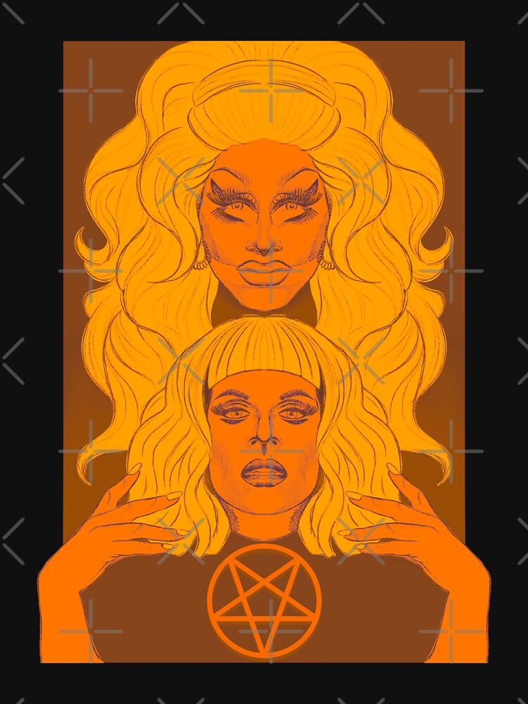 Trixie and Katya Orange by ldptattoo