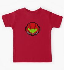 Retro Samus Aran Helmet Kids Tee