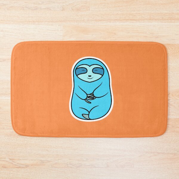 Item preview, Happy Cozy Light Blue Sloth Bear designed and sold by SubtleSplit.